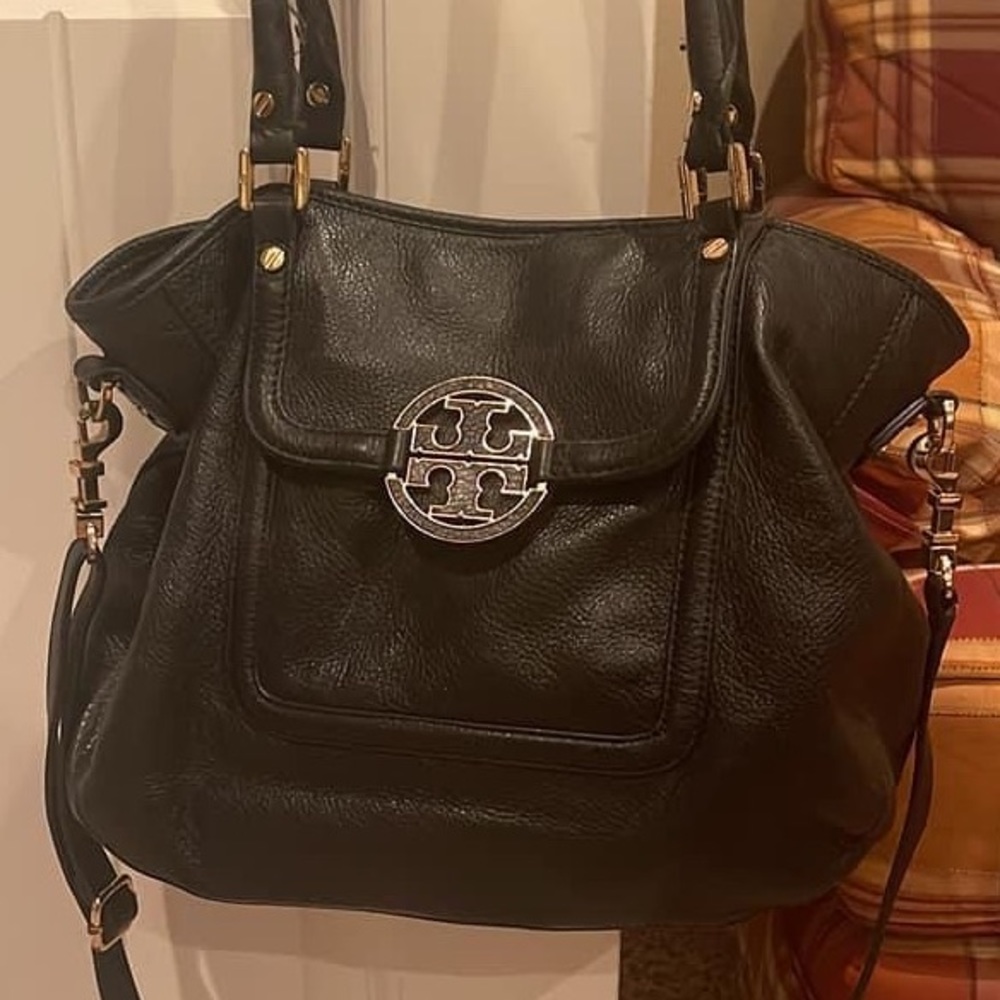 Tory Burch black purse.